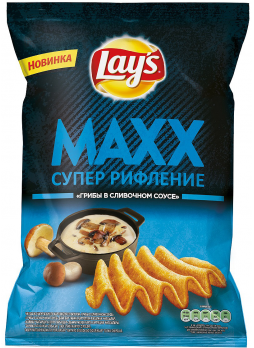 Чипсы Lay's (Lays) Maxx Грибы и сливочный соус 145 г