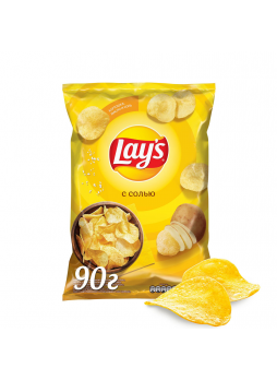 Чипсы Lay's (Lays) с солью картофельные, 90г