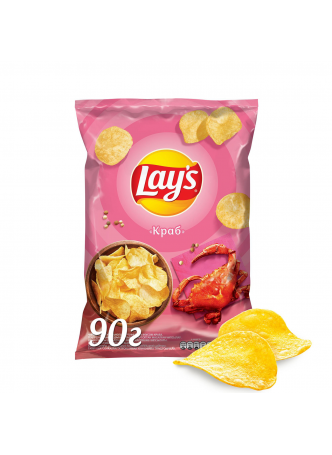 Чипсы Lay's (Lays) Краб картофельные, 90г