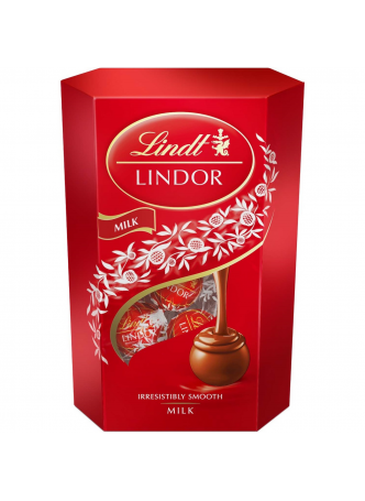 Конфеты Lindt Lindor из молочного шоколада с начинкой, 200г оптом