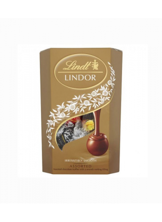 Lindt Набор конфет шоколадные шарики ассорти Lindor 337 г оптом