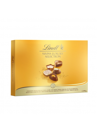 Шоколадные конфеты Lindt пралине Швейцарская роскошь, 195г оптом