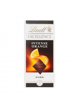 Lindt Excellence Шоколад темный с кусочками апельсина и миндаля 100г