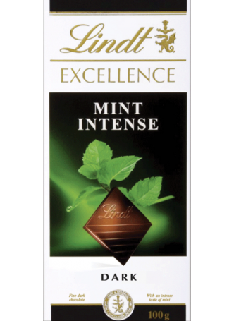Lindt Excellence Шоколад горький с мятой 100г оптом