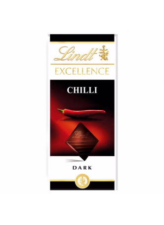 Lindt Excellence Шоколад темный с перцем чили 100г оптом