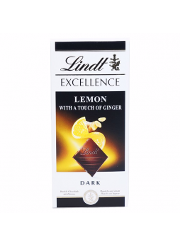 Шоколад темный LINDT Excellence Лимон и имбирь, 100г