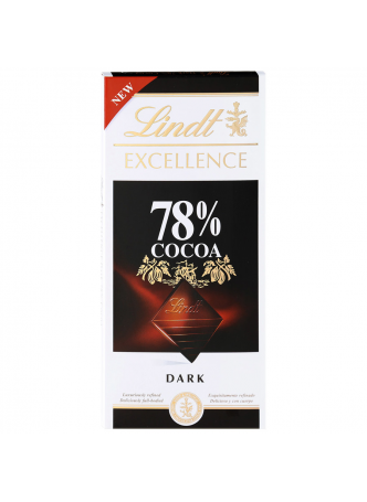 Шоколад LINDT EXCELLENCE темный 78%, 100г оптом
