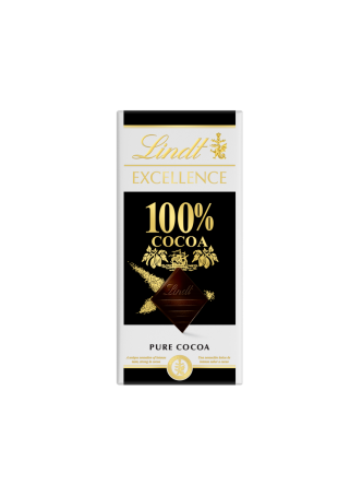 Шоколад LINDT Excellence 100%, 50г оптом