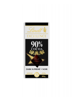 Шоколад LINDT ЭКСЕЛ 90% какао, 100 г