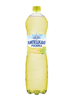 Вода газированная лимон-лайм в ПЭТ ЛИПЕЦКАЯ РОСИНКА, 1,5 л