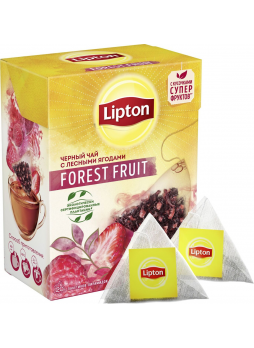 Чай черный LIPTON Лесные ягоды, 20х1,8г