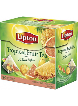 Чай LIPTON Тропические фрукты, 20х1,8г