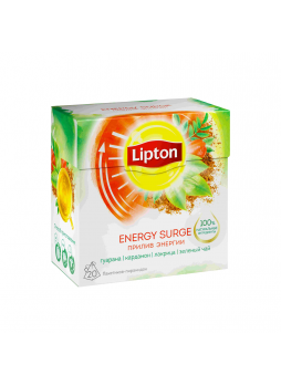 Чай зеленый Lipton Energy Surge, 20х1,6г