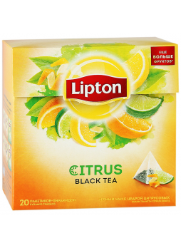 Чай LIPTON цитрусовый, 20х1,8г