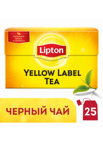 Lipton Yellow Label чай черный 25 пак x12 шт оптом