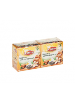 Чай LIPTON Vanilla Caramel черный, 20х1,7г