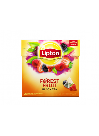 Lipton Чай черный с кусочками лесных ягод Forest Fruit, 20x1,8г оптом