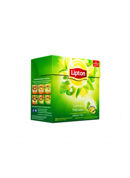 Lipton Чай зеленый с мелиссой и цедрой лимона Lemon Melissa 20 пирамидок