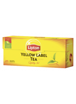 Чай черный LIPTON Yellow Label, 25x2г