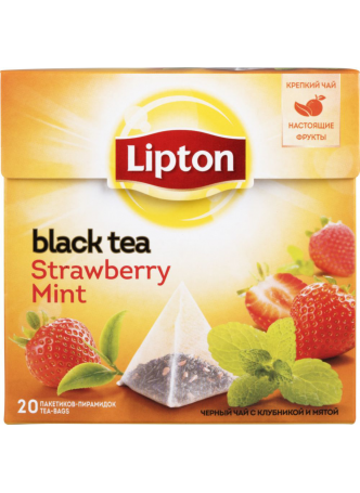 Чай LIPTON Клубника и мята, 20х1,6 г