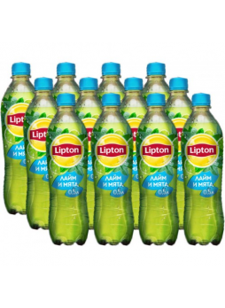 Чай LIPTON холодный Зеленый Лайм Мята, 0,5л