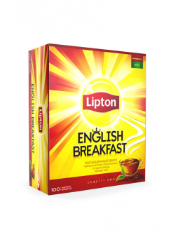 Lipton Чай черный классический English Breakfast, 100x2г