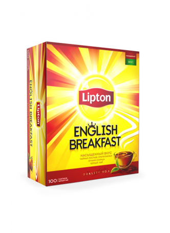 Lipton Чай черный классический English Breakfast, 100x2г оптом