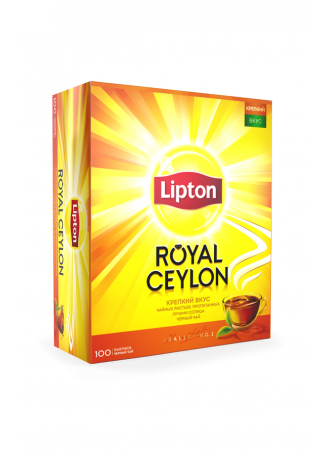 Lipton Чай черный пакетированный Royal Ceylon, 100x2г оптом