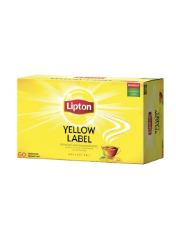 Чай черный LIPTON Yellow Label пакетированный, 50x2 г
