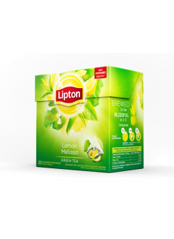 Чай LIPTON зеленый лимон и мята, 20х1,6г