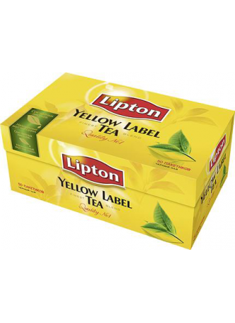 Чай черный LIPTON Yellow Label пакетированный, 50x2 г оптом