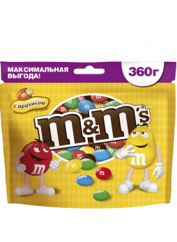 M&M's Драже с арахисом, 360г