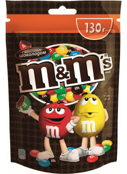 Драже M&M'S с молочным шоколадом, 130г