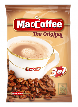 Напиток кофейный MacCoffee порционный растворимый The Original coffee mix 3в1, 100*20г оптом