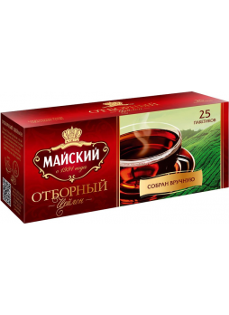 Чай МАЙСКИЙ черный отборный, 25х2 г