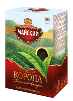 МАЙСКИЙ Чай черный крупнолистовой Корона Российской империи 200г