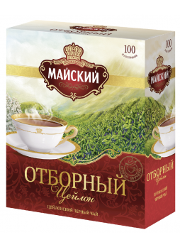 МАЙСКИЙ Чай черный отборный Цейлон, 100x2г