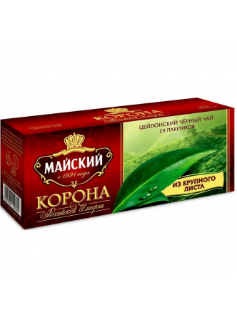 Чай черный МАЙСКИЙ корона Российской империи, 25x2г