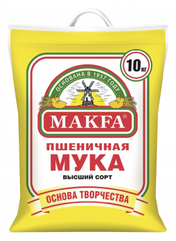 Мука пшеничная MAKFA высший сорт, 10 кг