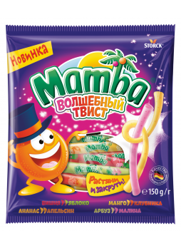 Жевательные конфеты Mamba Волшебный Твист, 150 г