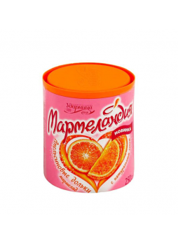 Ударница Мармелад апельсиновые дольки с натуральным соком Мармеландия 250г