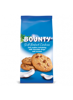 Печенье Bounty мягкое c кусочками молочного шоколада и кокосом 180г