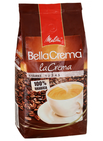 Кофе Melitta Bella Crema la Crema натуральный жареный в зернах, 1кг оптом