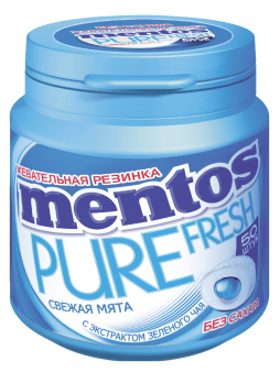 Жевательная резинка Mentos Pure Fresh Свежая мята,100г