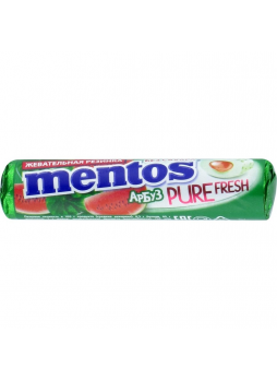 Жевательная резинка Mentos Pure Fresh Арбуз, 15,5г