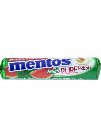 Жевательная резинка Mentos Pure Fresh Арбуз, 15,5г оптом