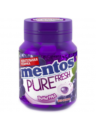 Жевательная резинка MENTOS Pure Fresh Виноград, 54 г оптом