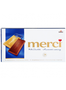 Шоколад MERCI Молочный, 100г