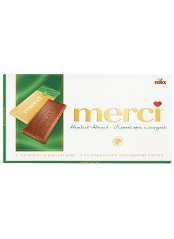 Шоколад MERCI с орехом, 100г