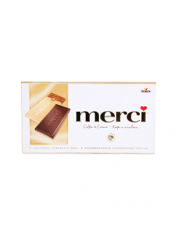 Шоколад MERCI кофе и сливки, 100г